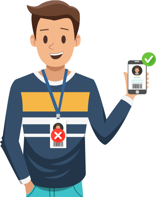 Credencial impresa; ¡no!. En el celular es mejor.